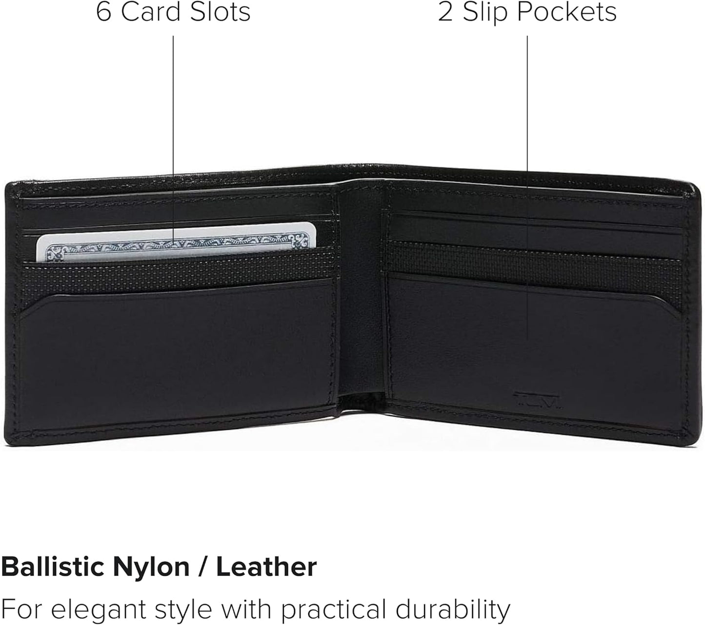 TUMI - Alpha Slim Billetera Individual Billetera para Hombres - Neg...