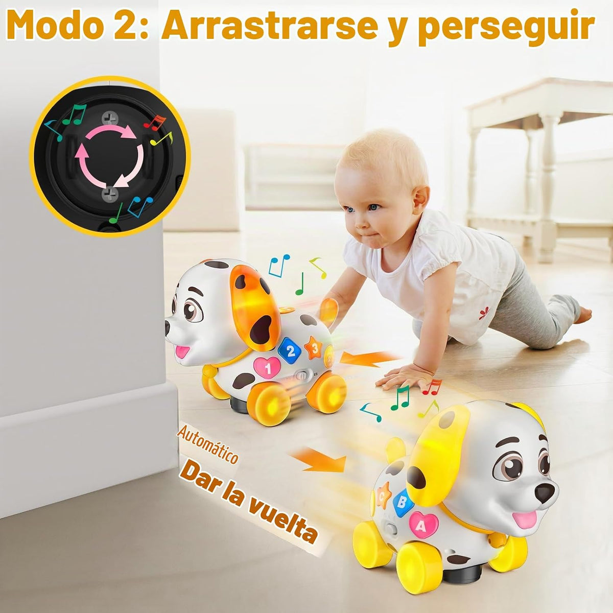 Juguetes musicales de cachorro para niña o niño de 1 año, juguete p...
