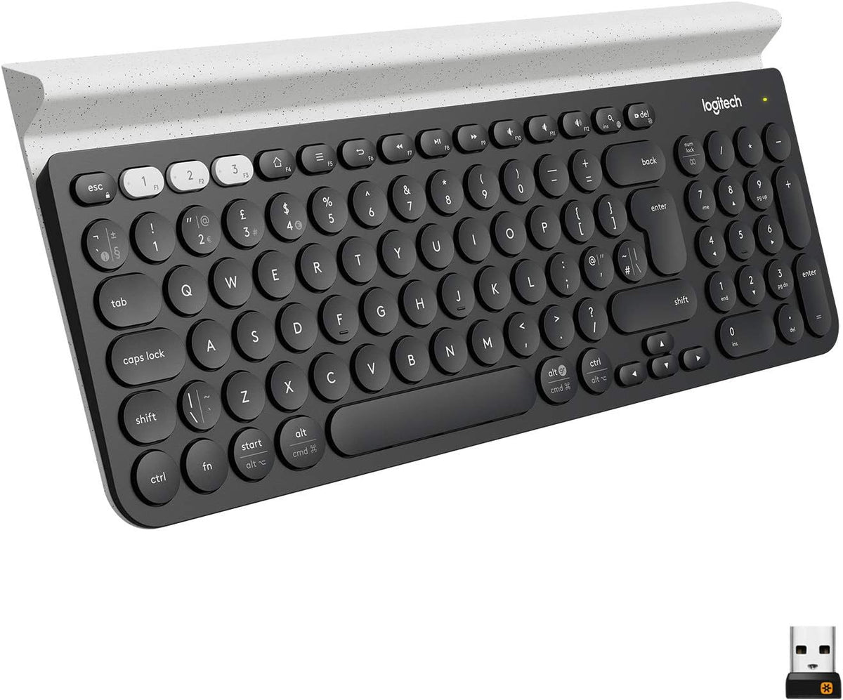 Logitech Teclado inalámbrico multidispositivo K780 para computadora...