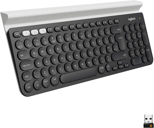 Logitech Teclado inalámbrico multidispositivo K780 para computadora...