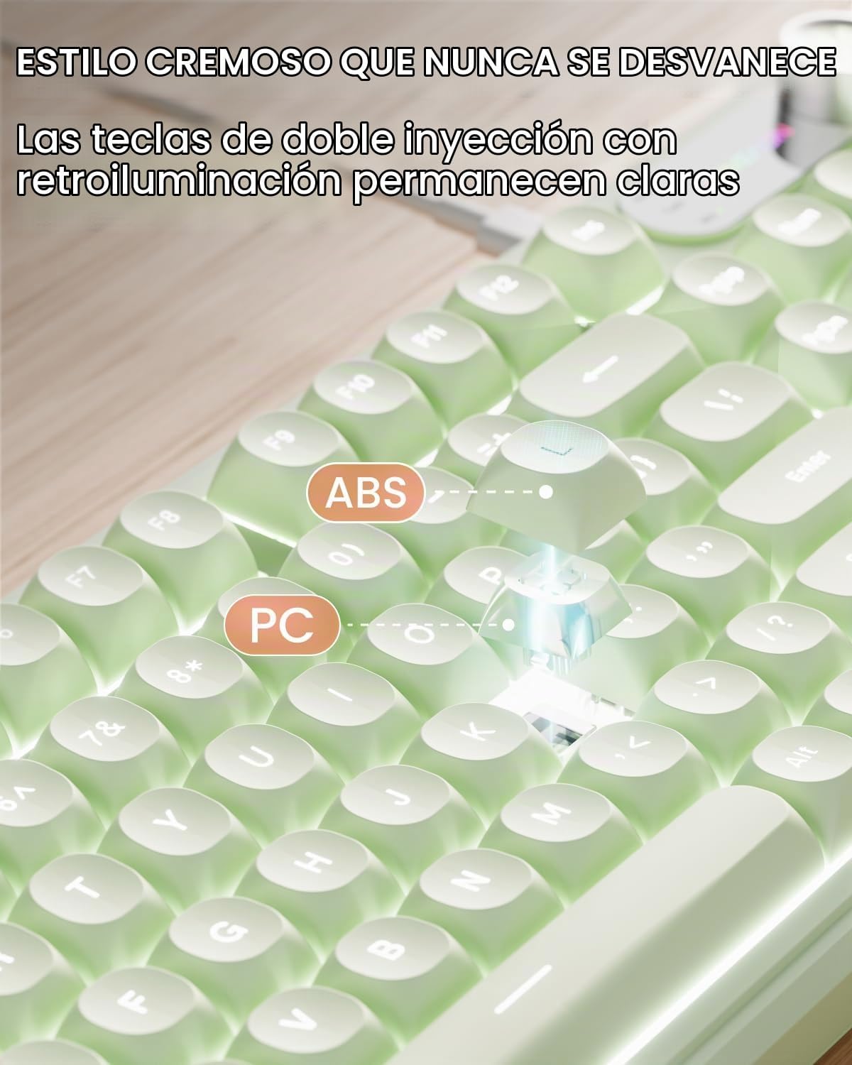 Combo de teclado y mouse con cable EWEADN con reposamuñecas desmont...