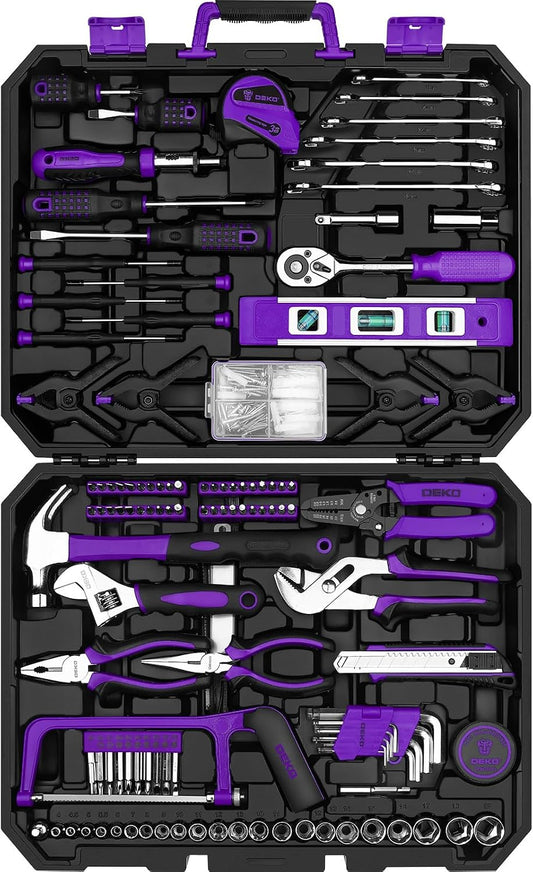 DEKOPRO Juego de herramientas: Kit de herramientas para el hogar de...