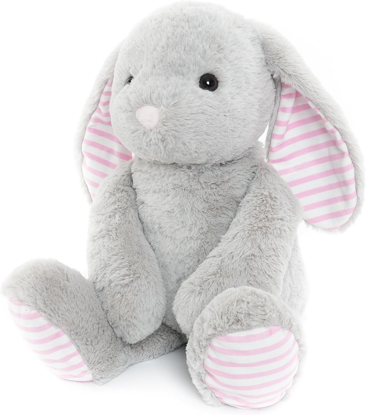 WEIGEDU Conejos grises de peluche para niños, niñas y niños, juguet...