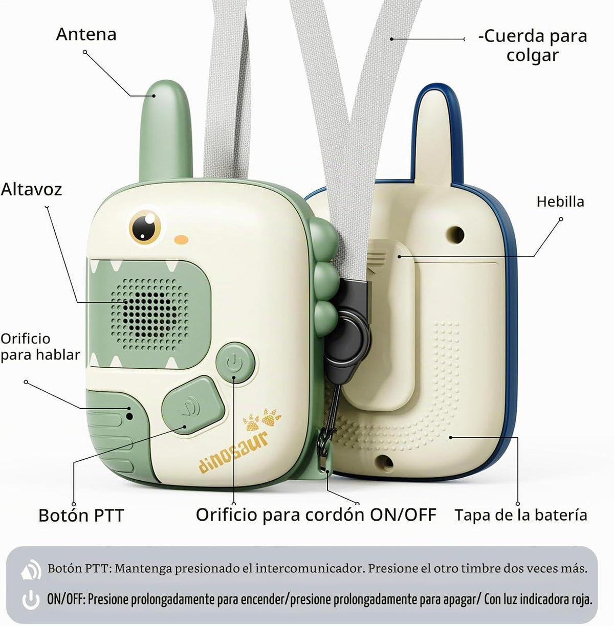 Regalos de juguetes de walkie talkies para niños y niñas: 2 paquete...