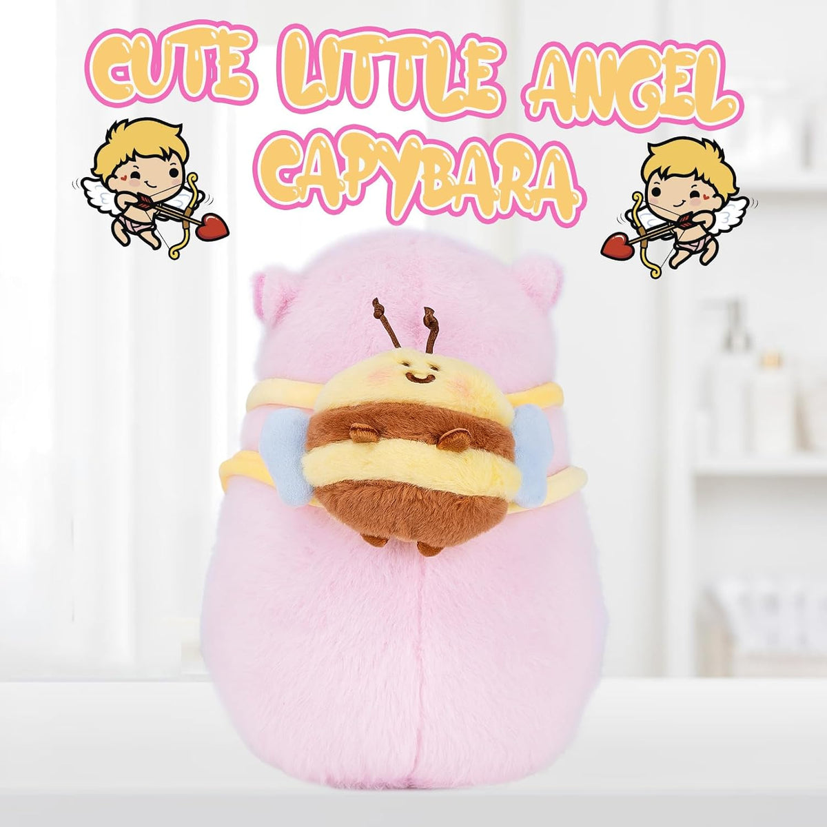 CHDBLOCK - Peluche estilo kawaii de capibara de 9 pulgadas, con moc...
