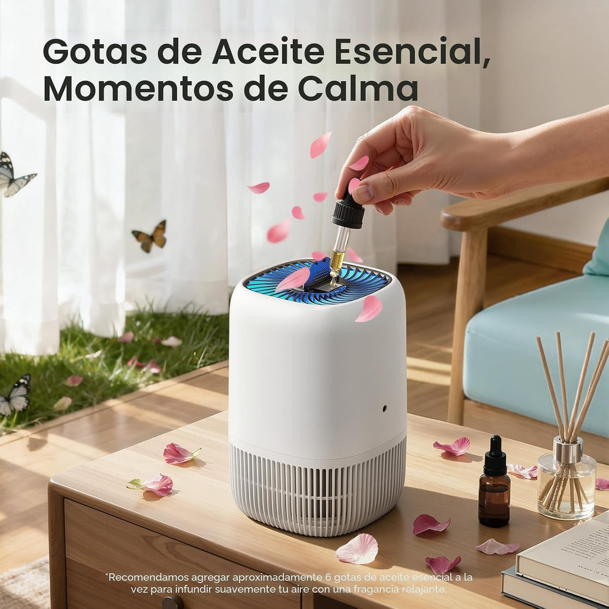 VOOPNU Purificadores de aire para el hogar, filtro de alta eficienc...
