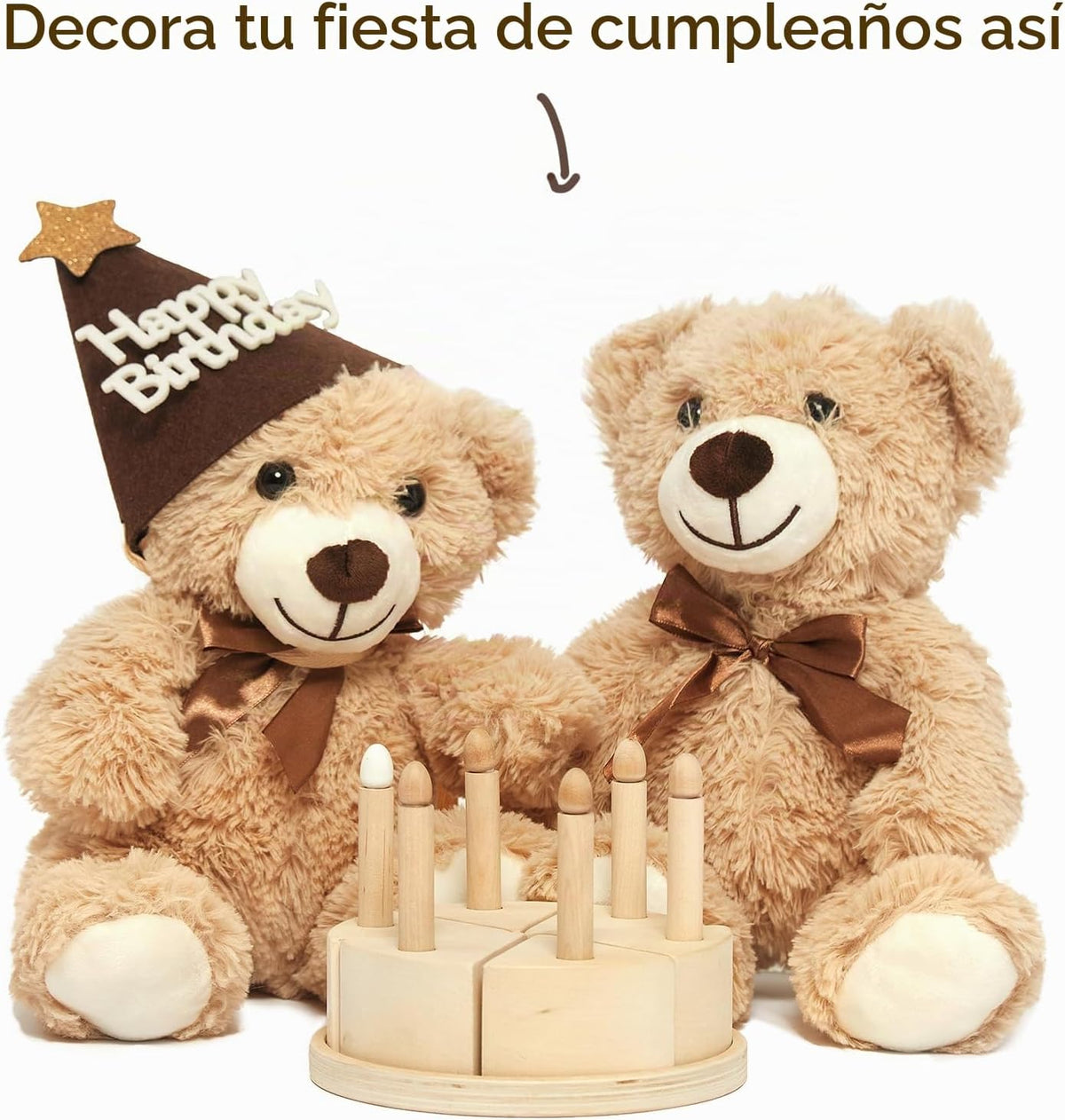 Quaakssi Ositos de peluche a granel 5 paquetes de juguetes de peluc...