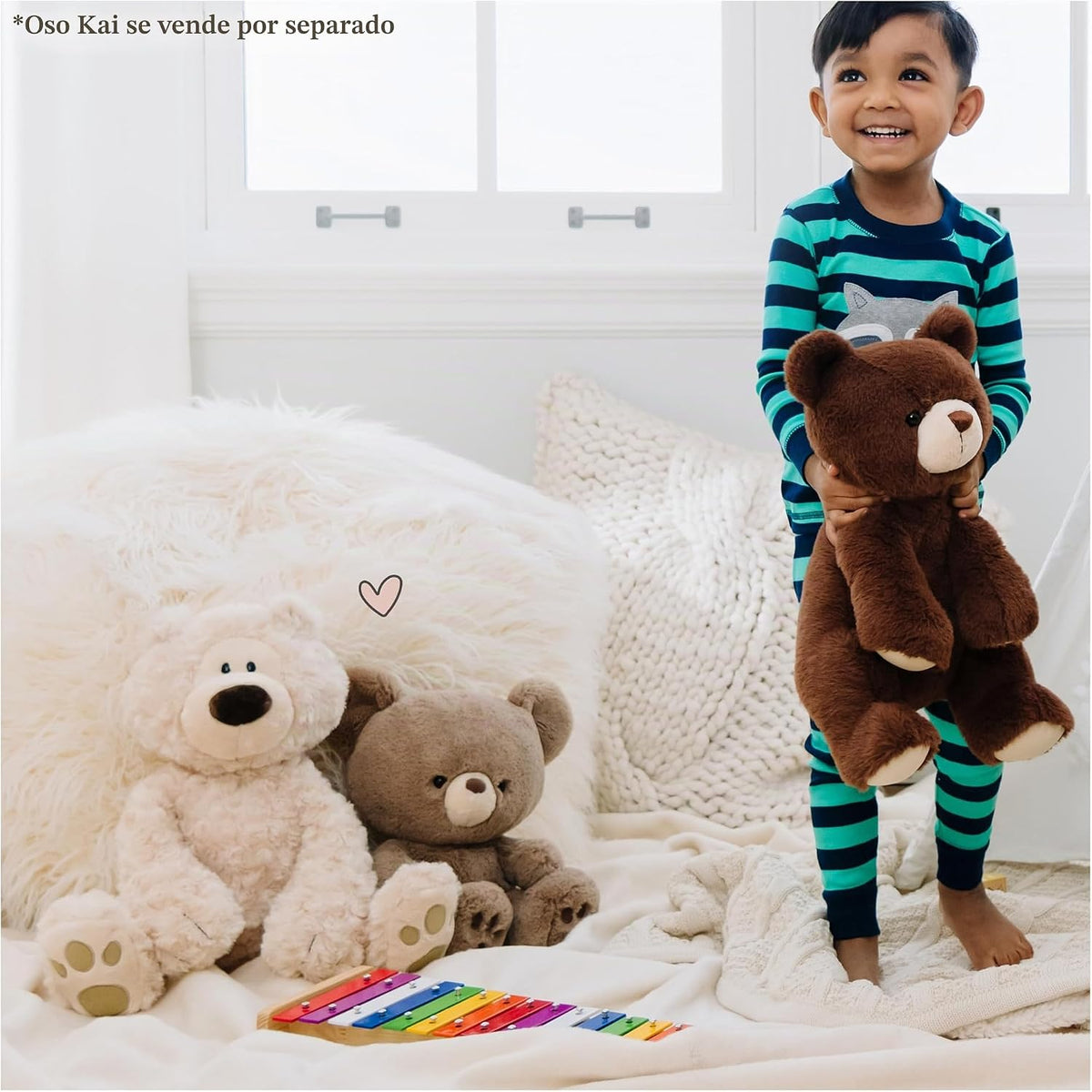 GUND Philbin - Oso de peluche clásico, animal de peluche prémium pa...