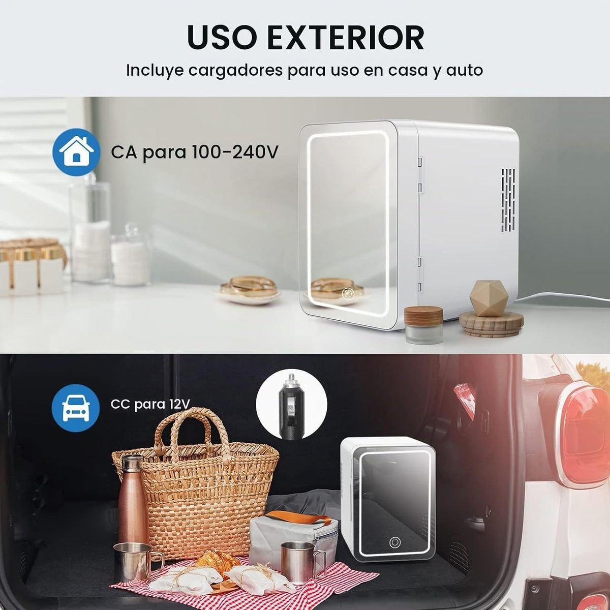 ECOWELL Refrigerador del cuidado de la piel para el cosmético, mini...