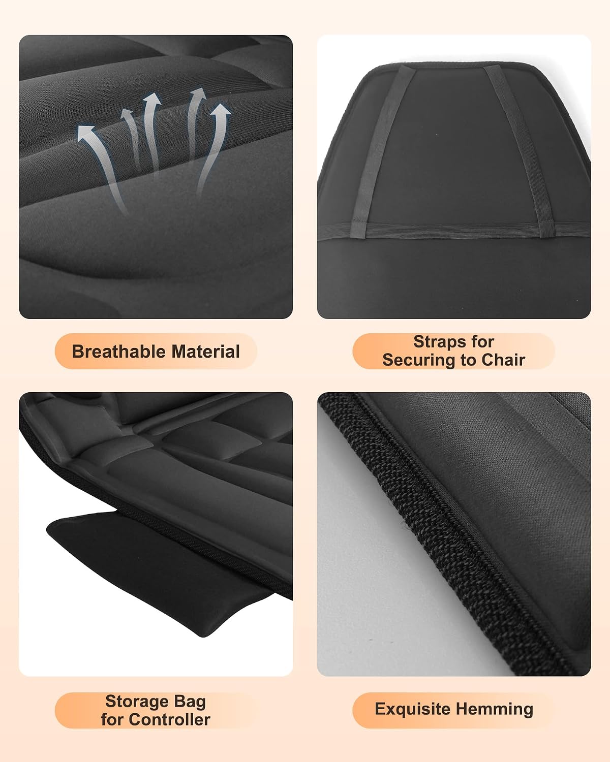 Snailax 10 Piezas Motores de Vibración Masajeador de Calor Asiento...