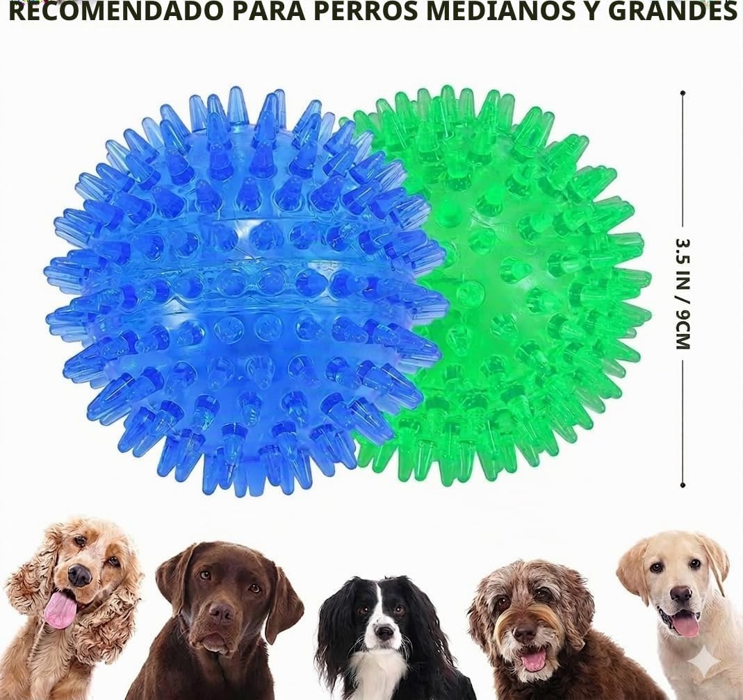 petizer Paquete de 6 pelotas de juguete para perros con sonido de 3...