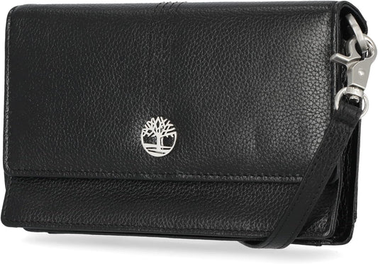 Timberland - Bolso cruzado de cuero RFID con billetera, Tamaño único