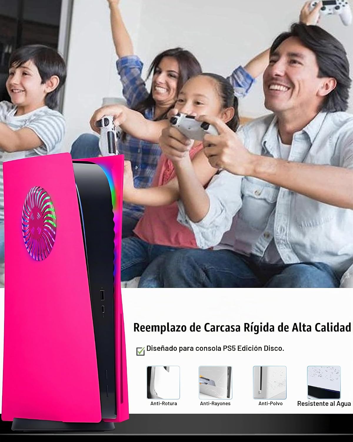Joso Placa frontal para PS5 Disc Edition, versión estándar 2020 ant...