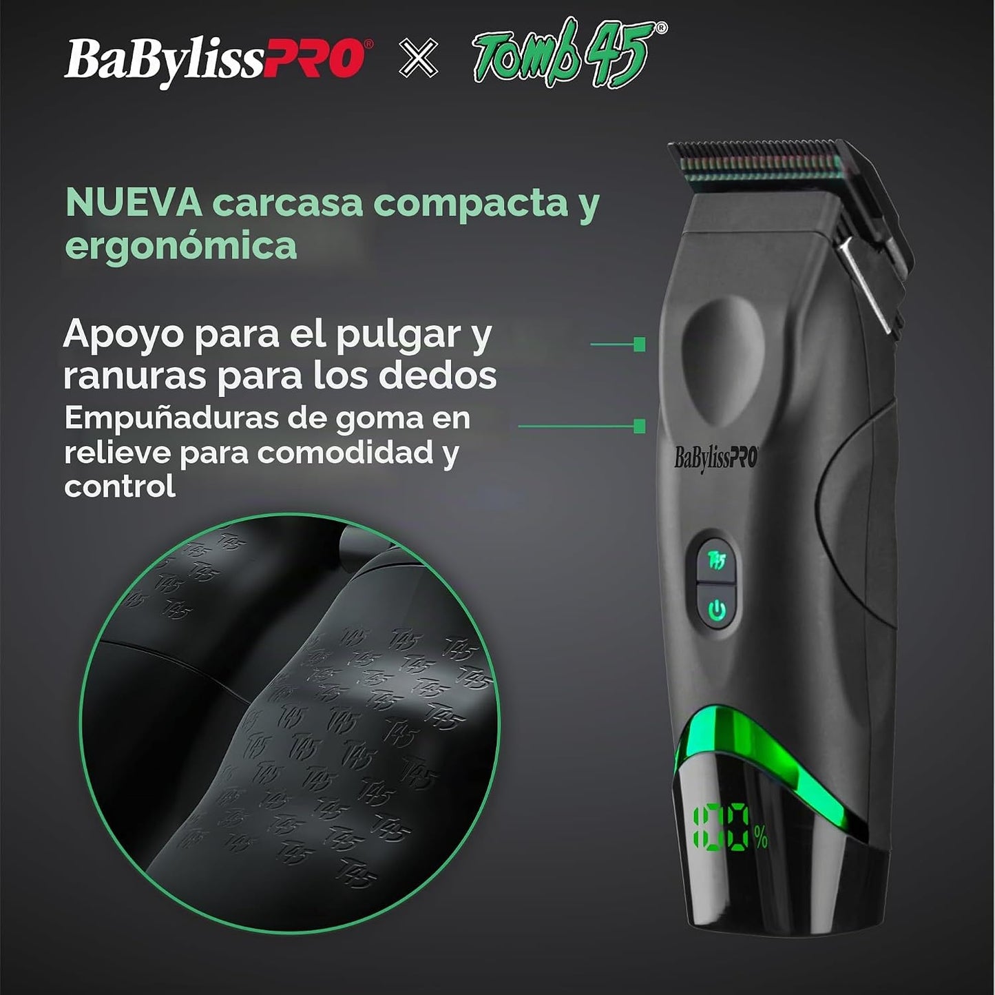 Cortapelos con carga inalámbrica BaBylissPRO x Tomb45