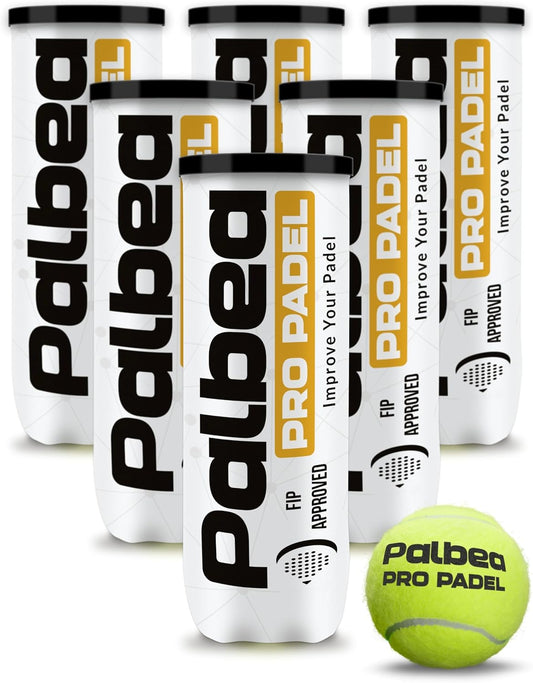 Palbea Pelotas de Padel PRO. 6\/12\/24 Tubos de 3 Pelotas de Pádel...