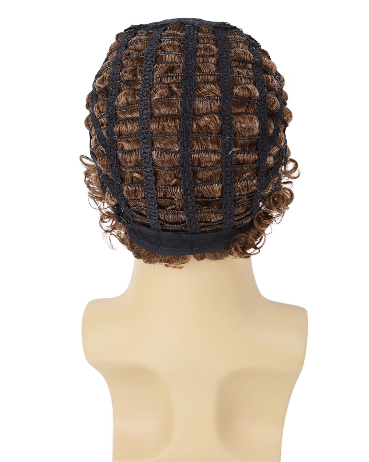 G&amp;T Wig Peluca rizada afro para hombre, pelucas cortas de color...