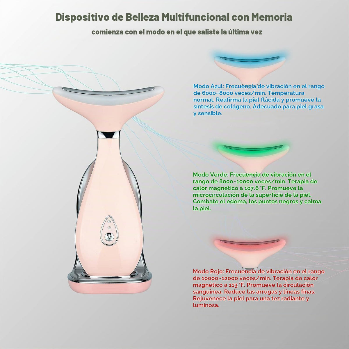 VRAIKO Lily - Masajeador facial para el cuello, herramienta de escu...
