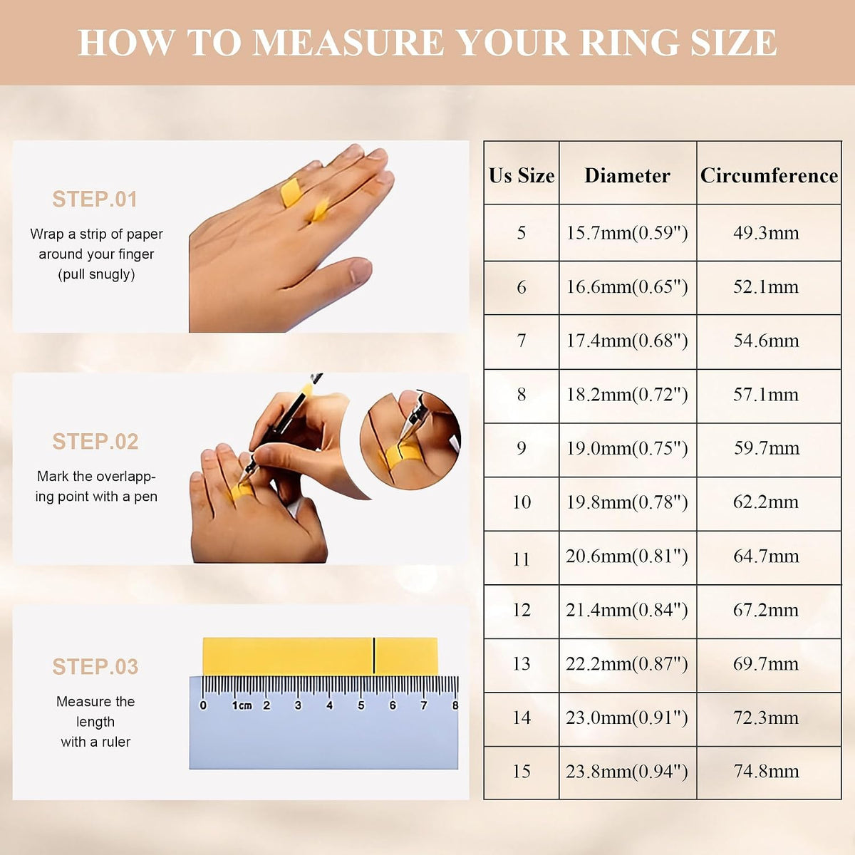 Anillos de ansiedad para adultos OreilleStar: anillo giratorio lind...