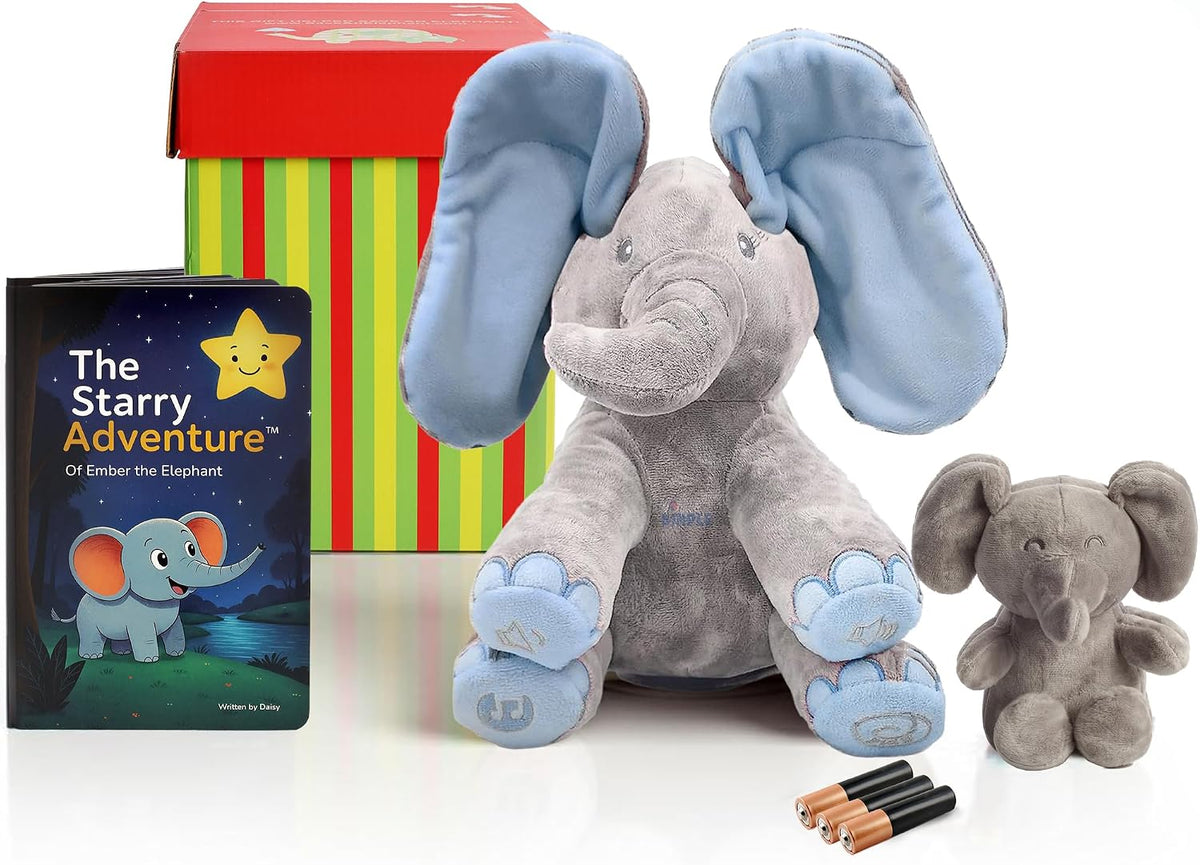 Dimple Conjunto, Kyle cantando elefante azul, juguete de peluche pa...