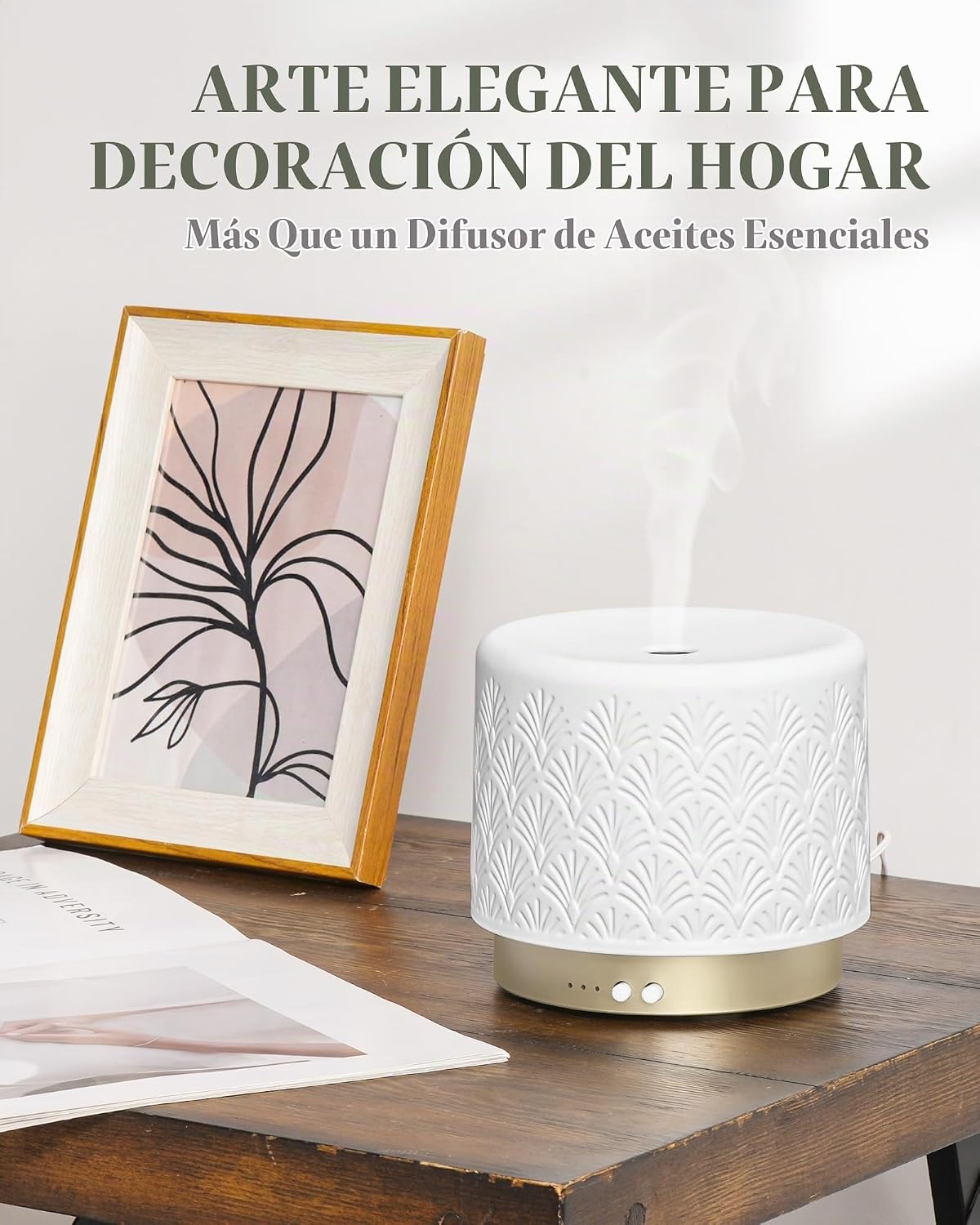 Difusor de aceite esencial \u2013 Difusor de cerámica de 9.5 fl oz...