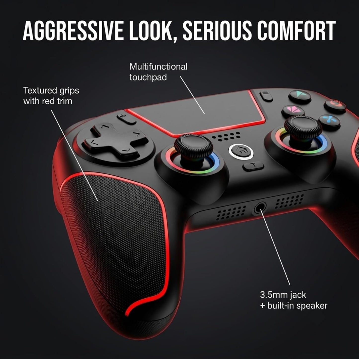 ZORVATEK Mando inalámbrico para juegos compatible con PS5, PC, Xbox...