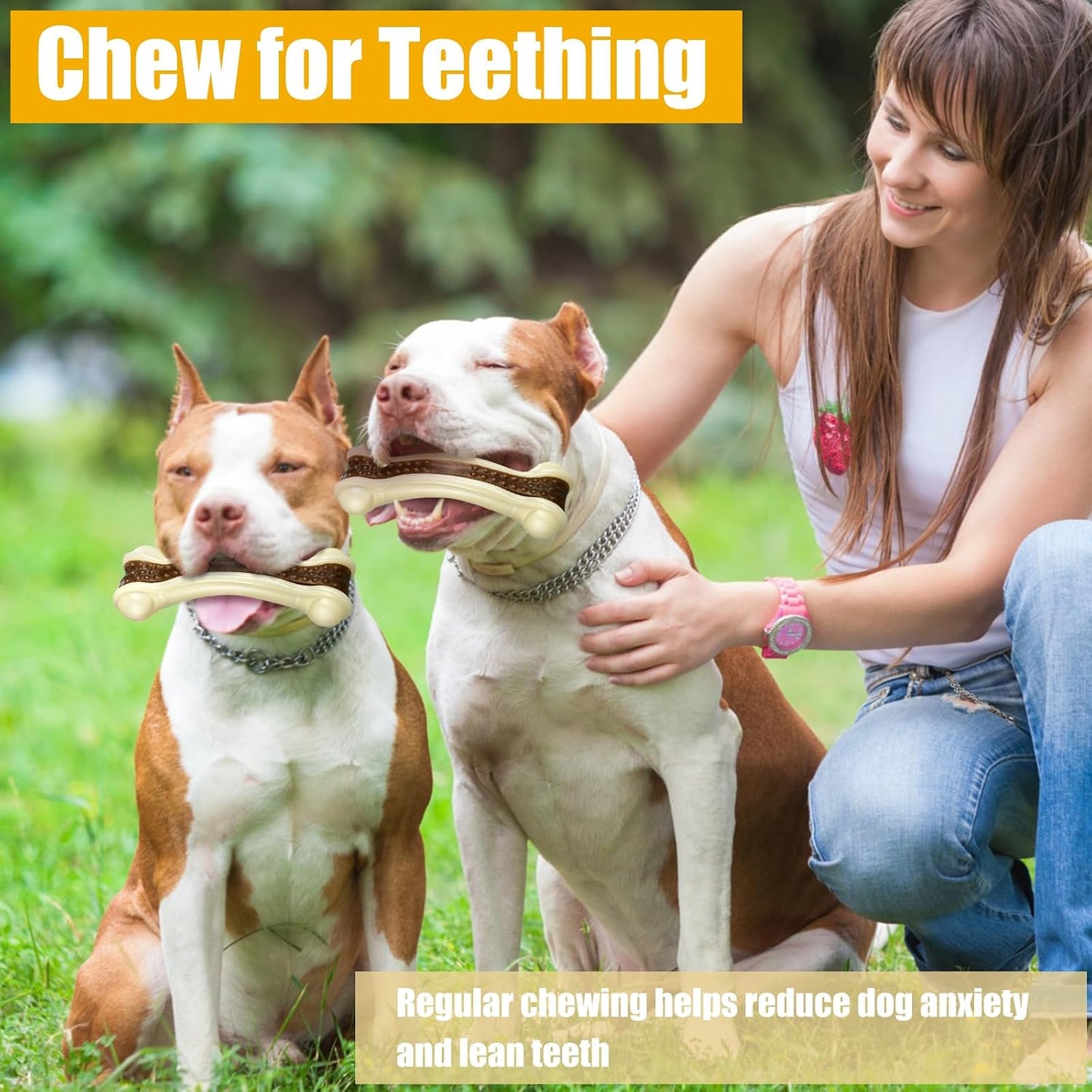 Sosation 10 juguetes masticables para perros para masticadores agre...