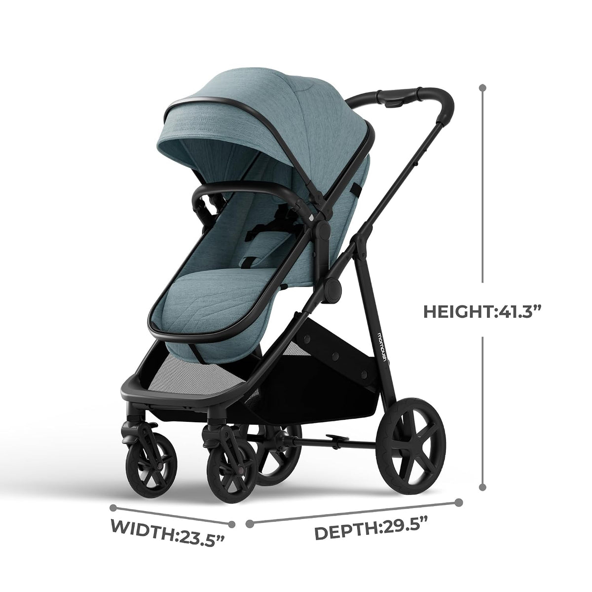 Mompush Wiz - Cochecito de bebé 2 en 1 con modo moisés, cochecito c...