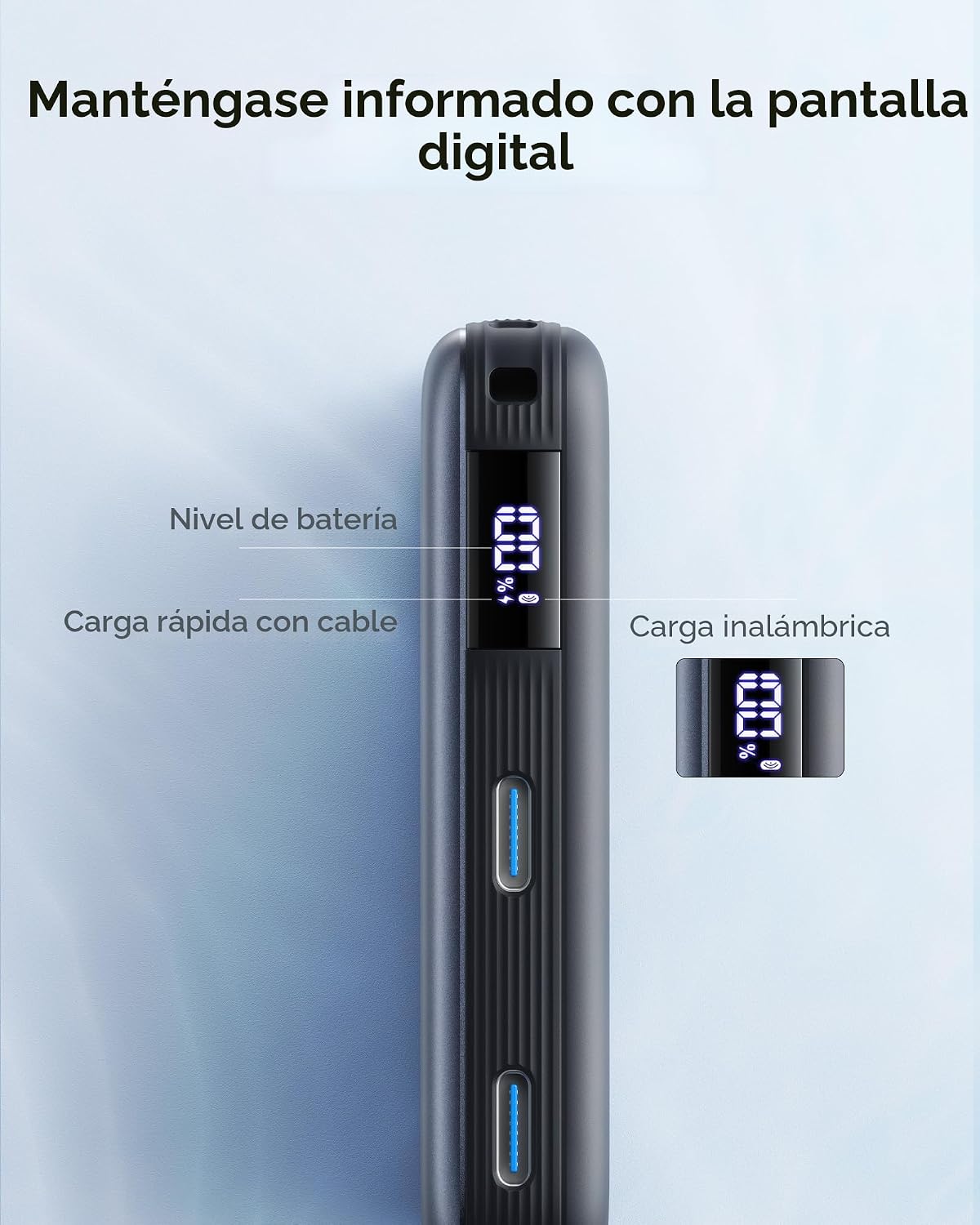 INIU para MagSafe Qi2.2 25W cargador portátil, banco de energía más...
