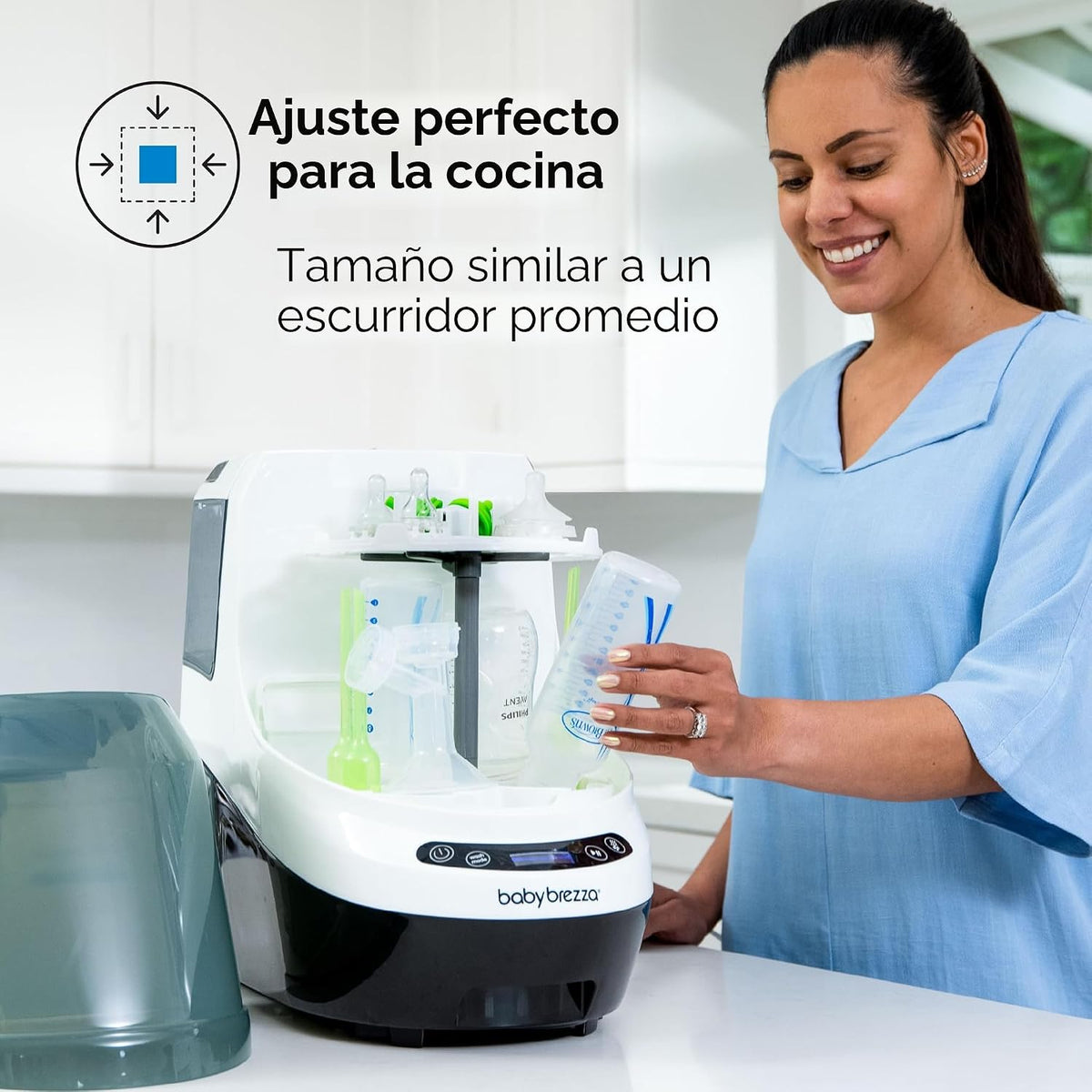 Baby Brezza Lavadora de biberones Pro - Mejor limpieza clínicamente...