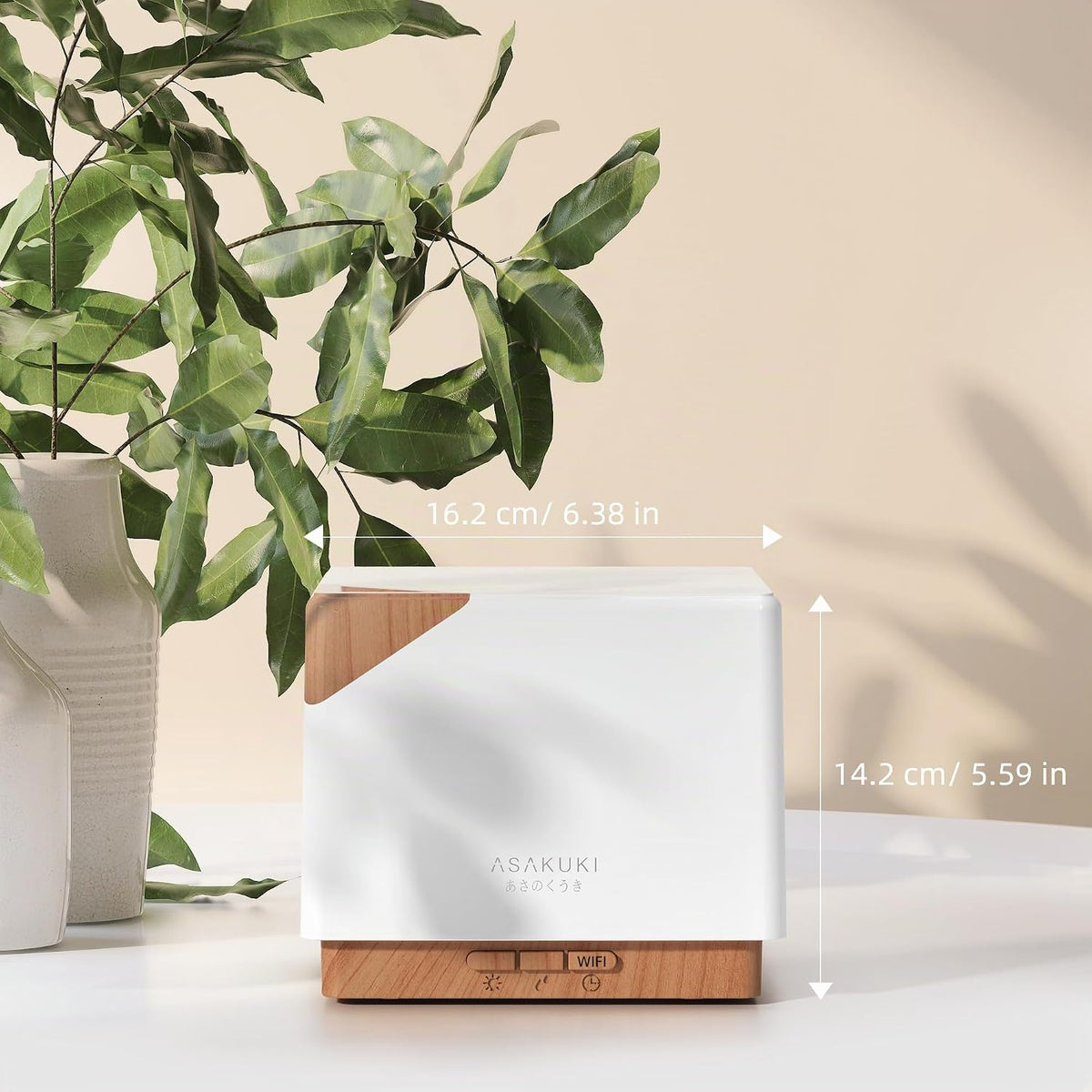 ASAKUKI Difusor de aceite esencial inteligente con aromaterapia y W...
