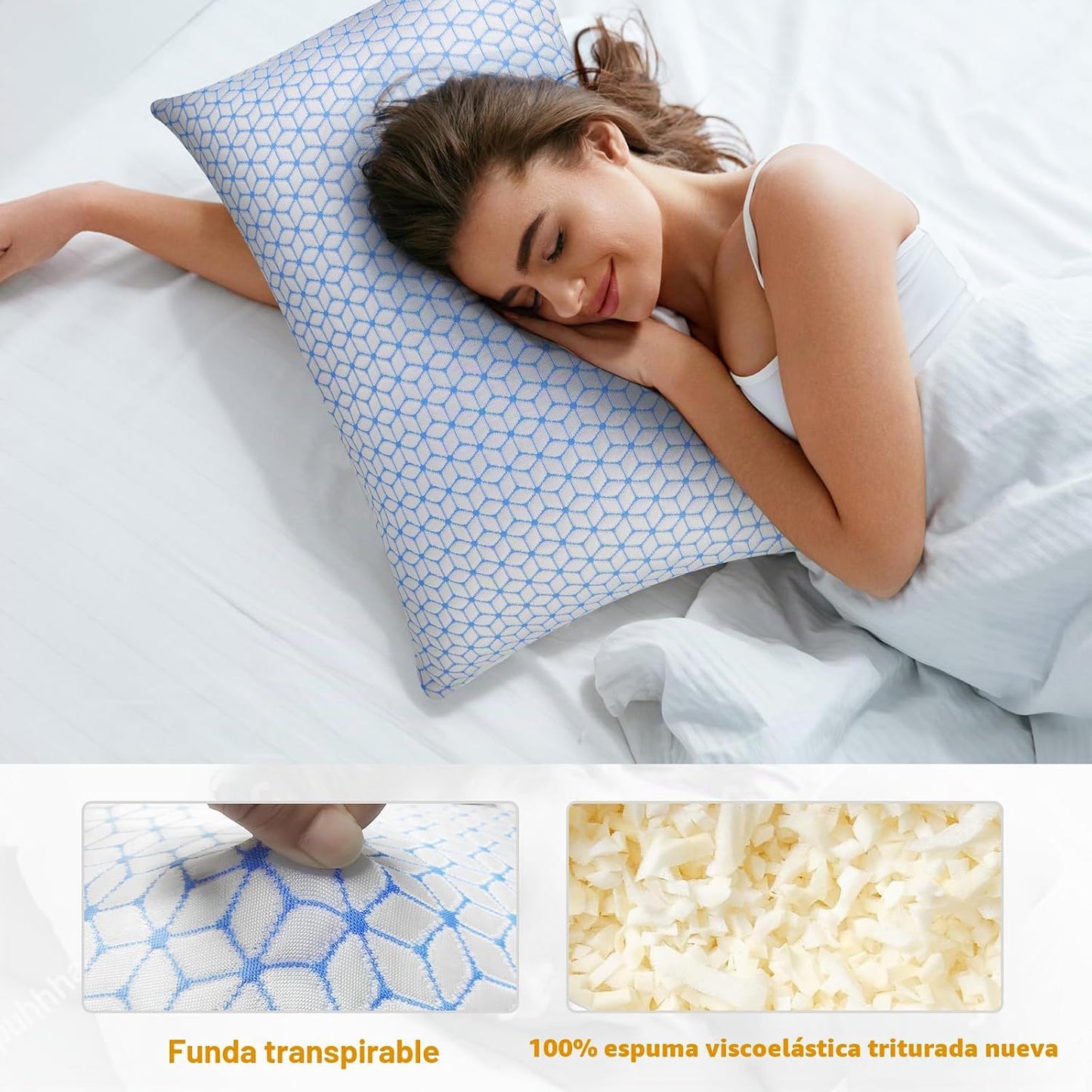 Love Attitude Almohadas firmes de tamaño estándar para almohadas de...
