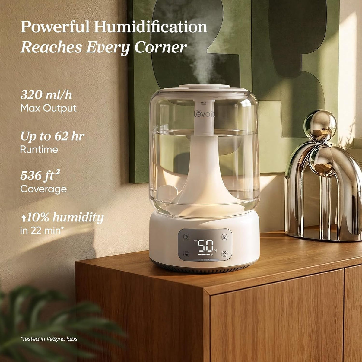 Levoit Humidificadores para dormitorio, habitación grande, tanque d...