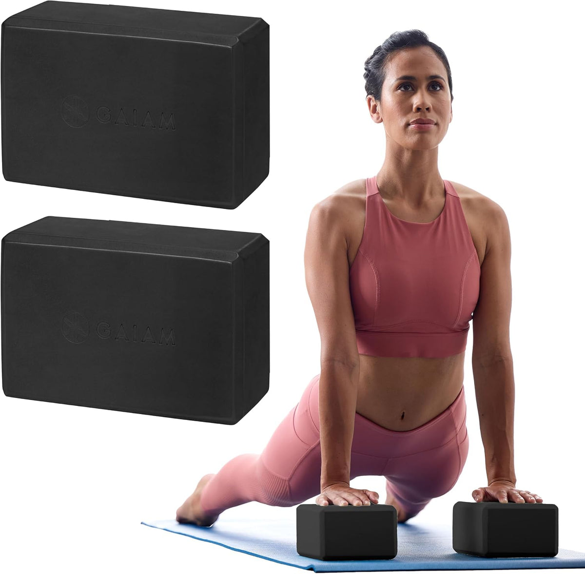 Gaiam Bloque de yoga \u2013 Espuma EVA sin látex \u2013 Superficie...