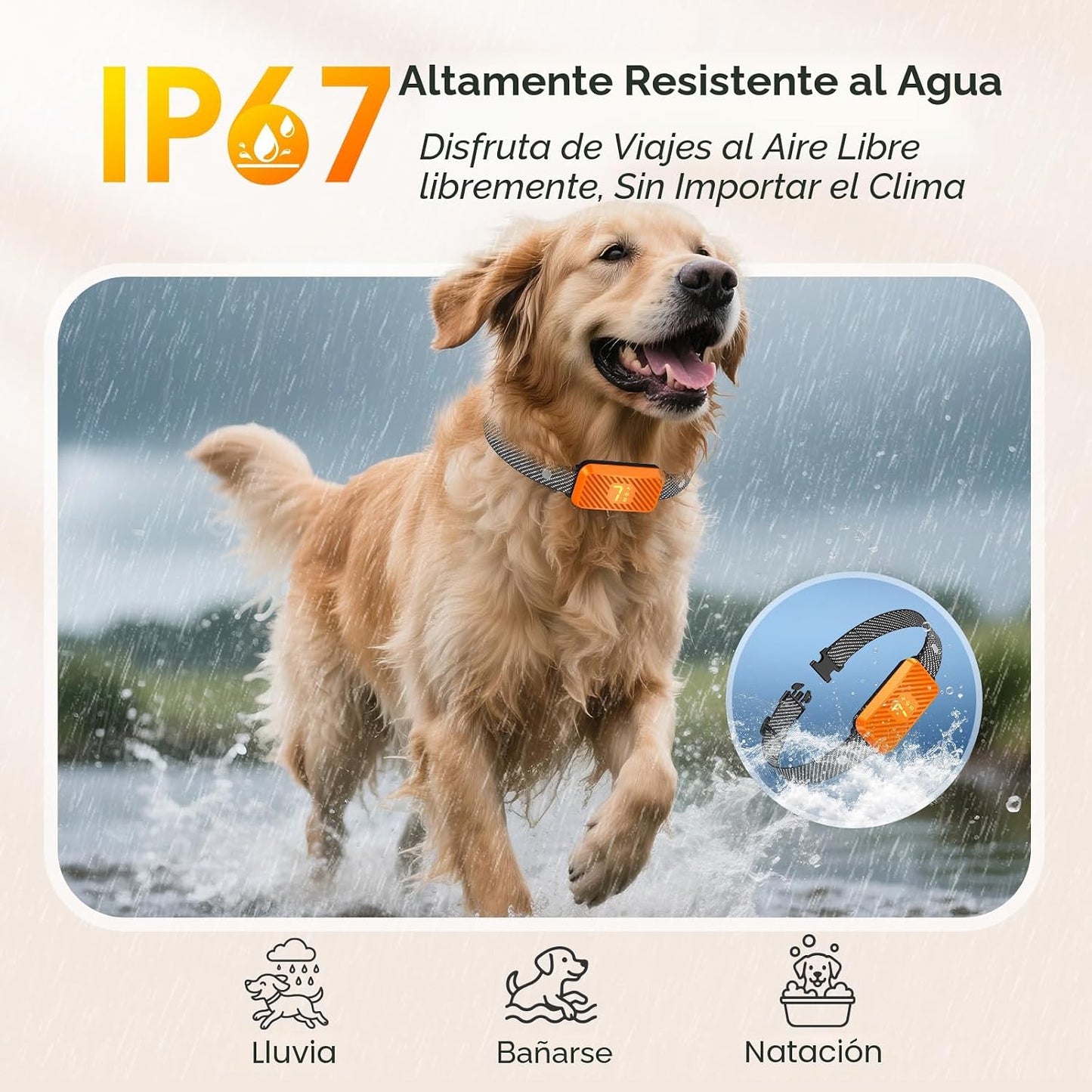 KJKZO Collar antiladridos para perros grandes, medianos y pequeños,...