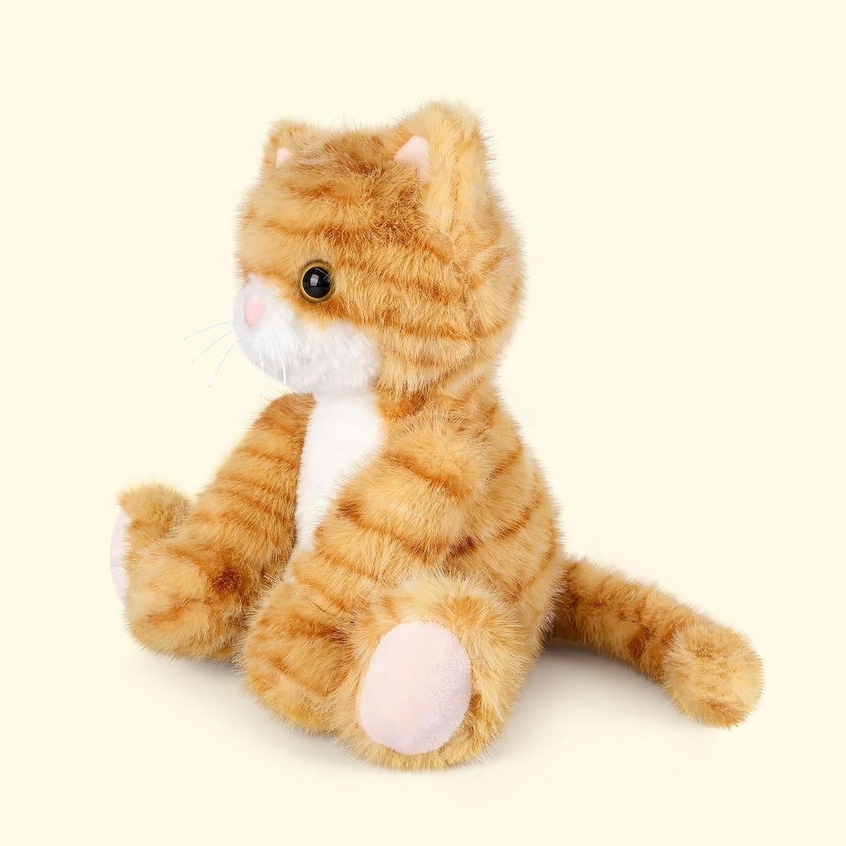 SuzziPals Animal de peluche de gato naranja calentable y enfriable,...