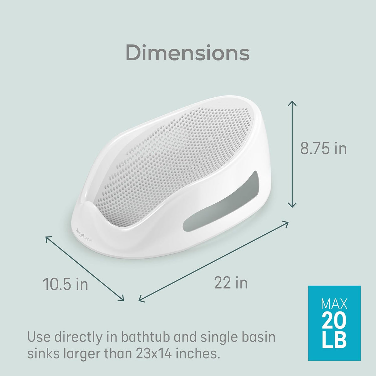Angelcare Soft-Touch - Soporte de baño para bebé, color gris | El s...
