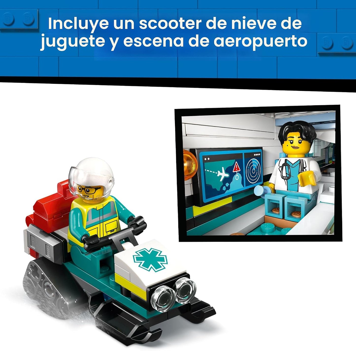 LEGO City Juguete de construcción de avión de ambulancia aérea de e...