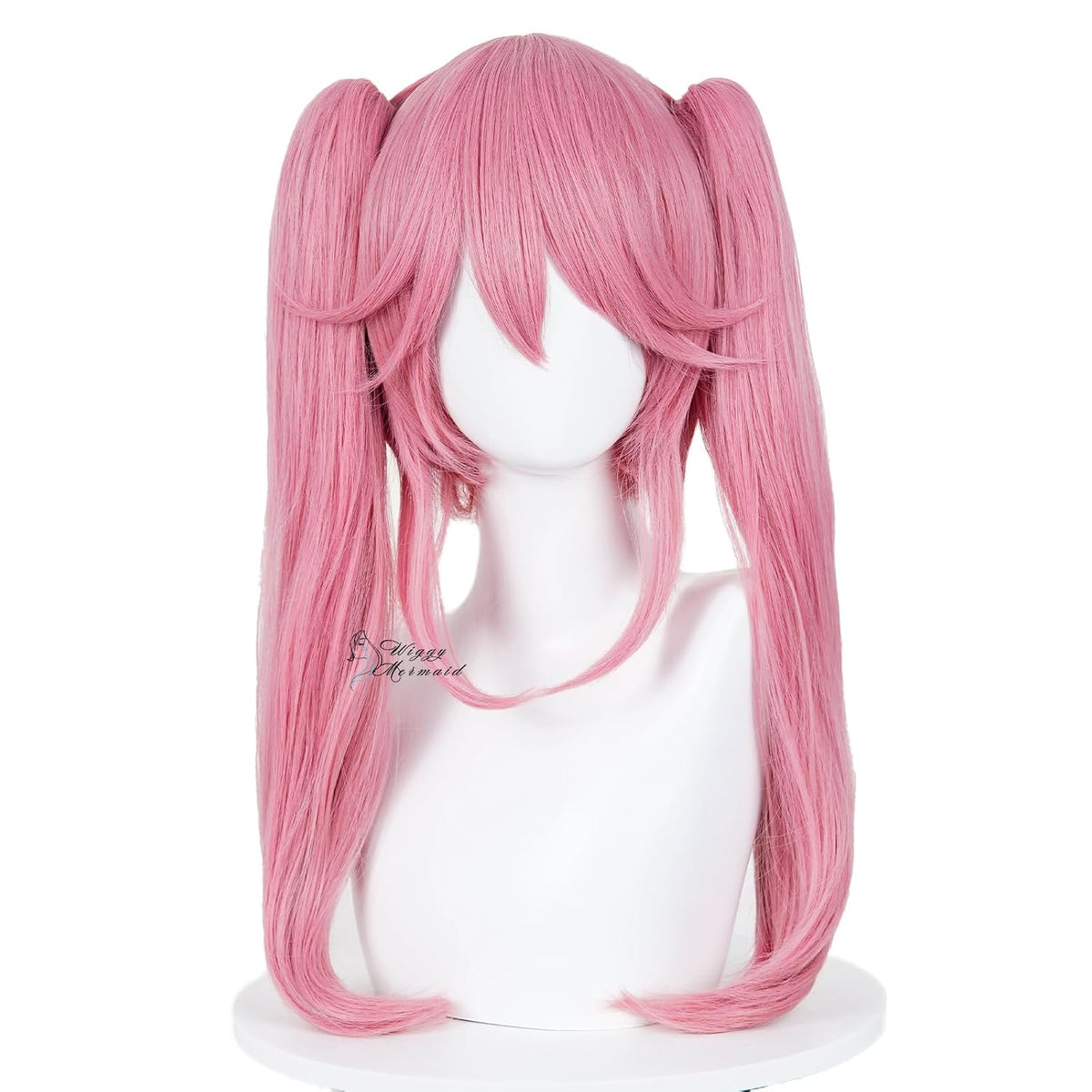 SL Anime - Peluca rosa con colas de caballo, para mujeres y niñas,...