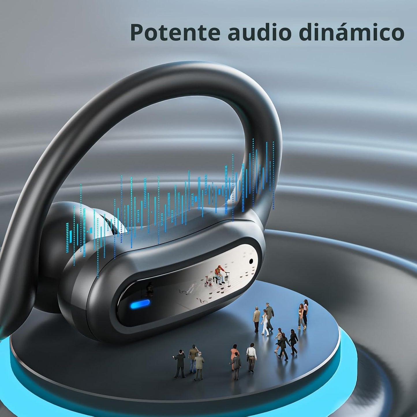 Auriculares inalámbricos Bluetooth, 54 horas de reproducción, estér...