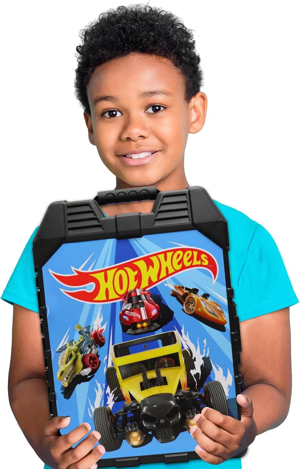 Tara Toys Hot Wheels - Estuche de almacenamiento para 48 autos, fun...