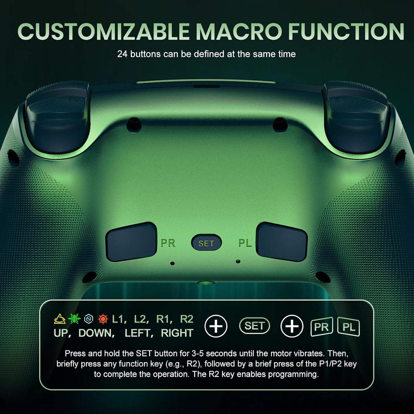 Controlador inalámbrico LED Gamrombo para PS5, compatible con PS5 P...