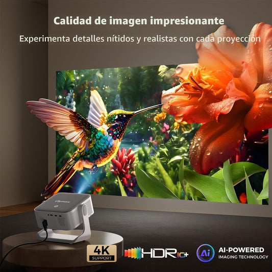 ELEPHAS Proyector inteligente 4K con WiFi y Bluetooth - Compatible...