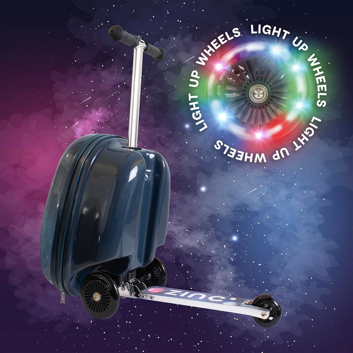 Flyte Maleta Scooter - 2 en 1, Maleta de Montar de 18 pulgadas para...