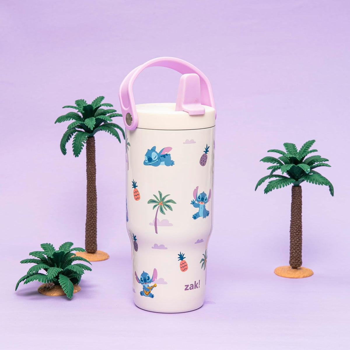 Zak Designs Disney Siply Sutton - Vaso para la escuela o viajes, bo...