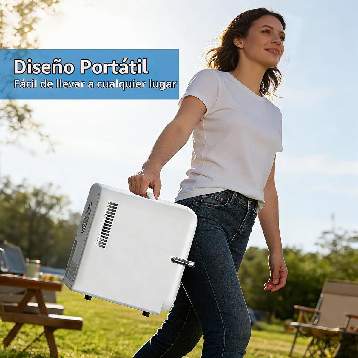 Antarctic Star Mini nevera, capacidad de 4 litros\/6 latas, refrige...