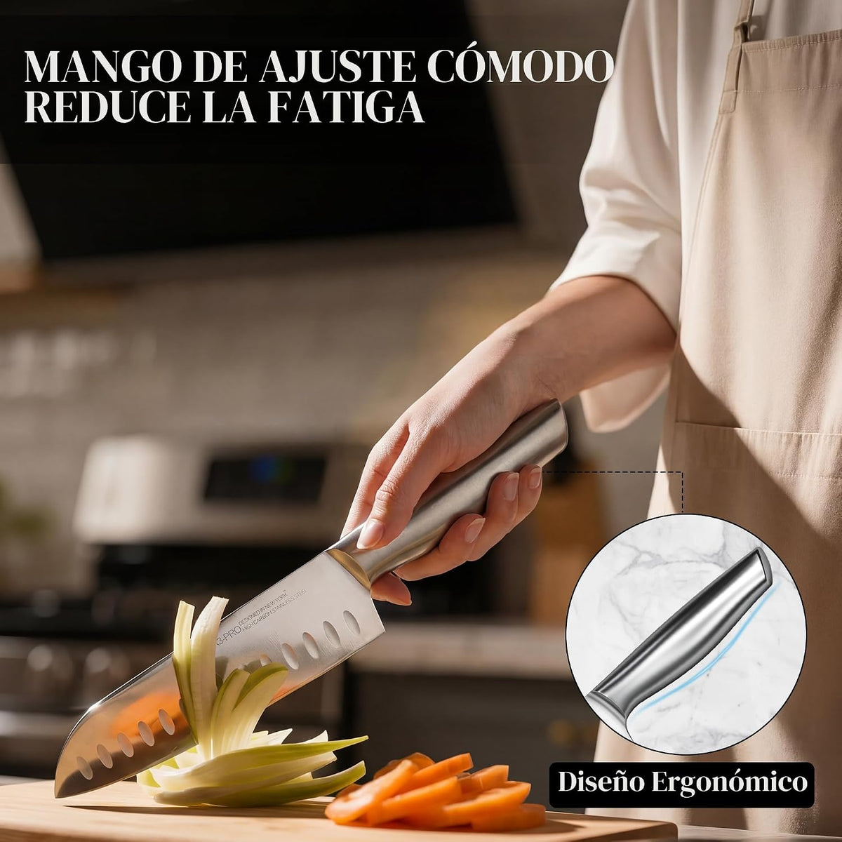 Juego de cuchillos KnifeSaga, juego de 14 piezas de cuchillos de co...
