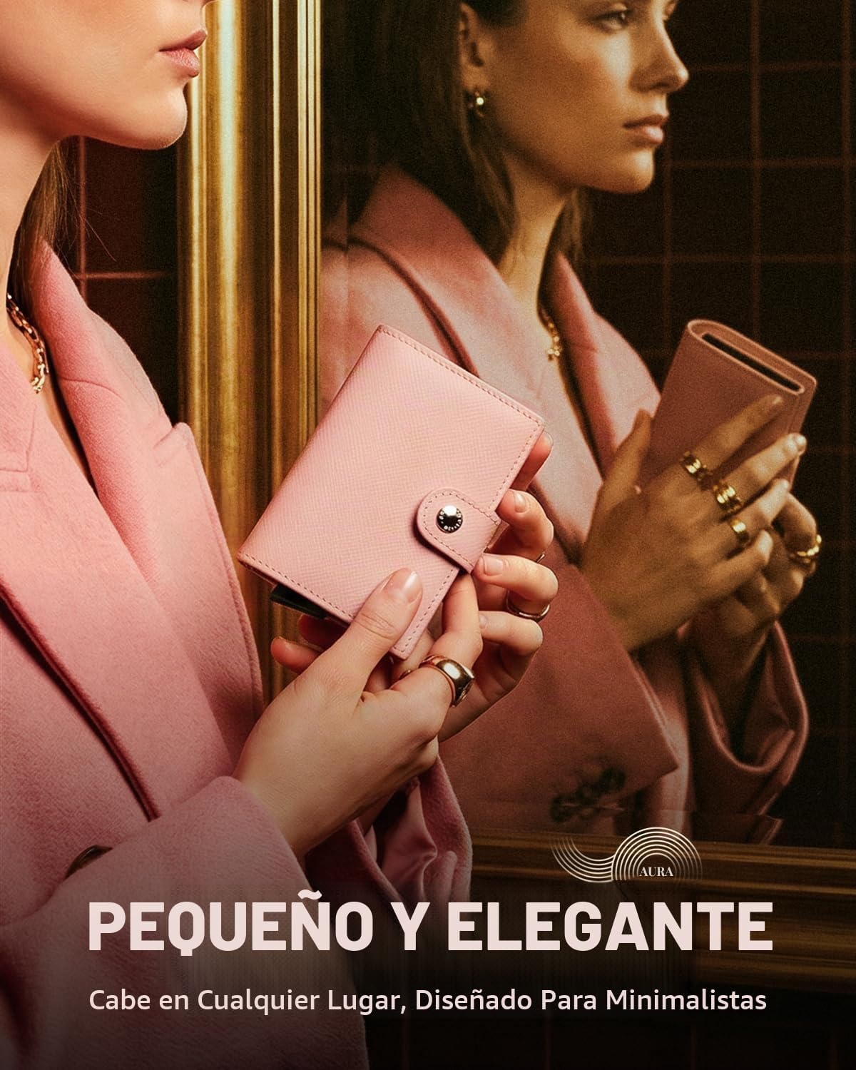 LORZOR Cartera de mujer con bloqueo RFID para mujer, tamaño pequeño...