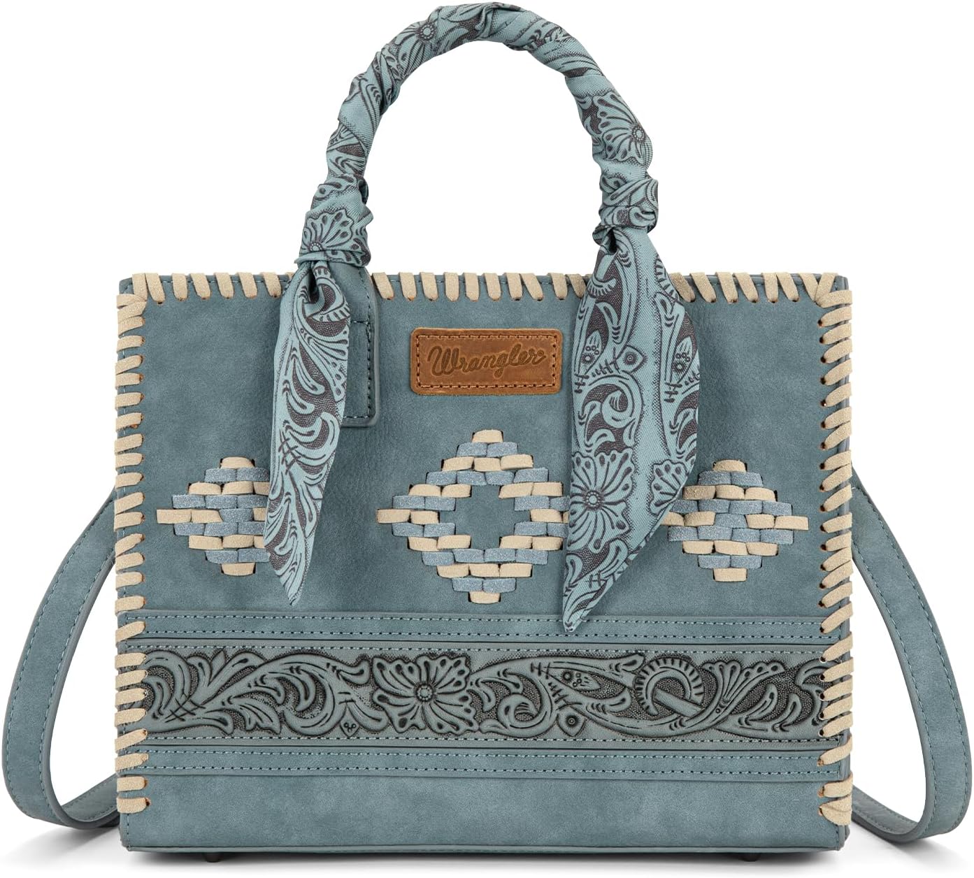 Montana West Wrangler Tooling Tote Bag para mujer, bolsos con asa s...