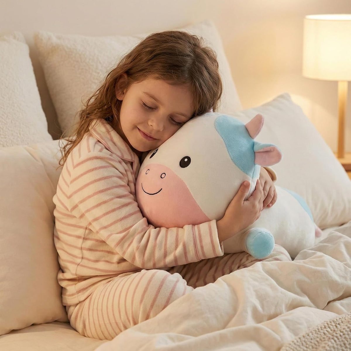 WEIGEDU - Juguete de peluche de vaca de peluche, 18.9 pulgadas | Al...