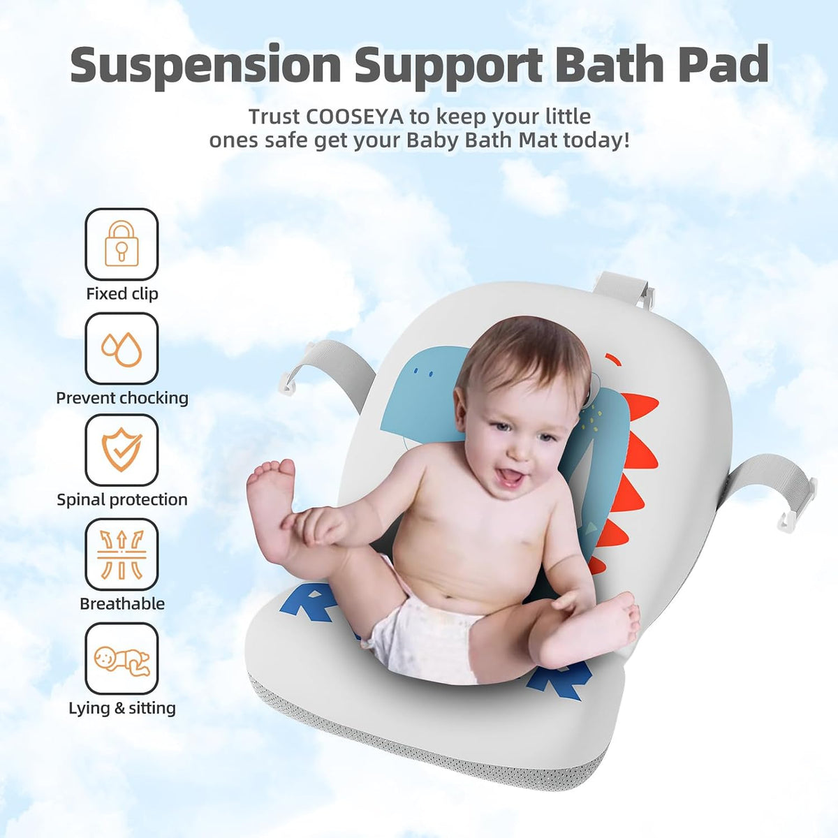 MoreFeel Bañera plegable para bebé recién nacido con termómetro y 1...